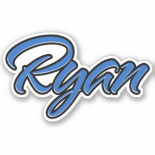 Ryan Name blue Aufkleber Sticker Stickerset