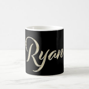 Ryan Name Whitegold Tasse Teetasse