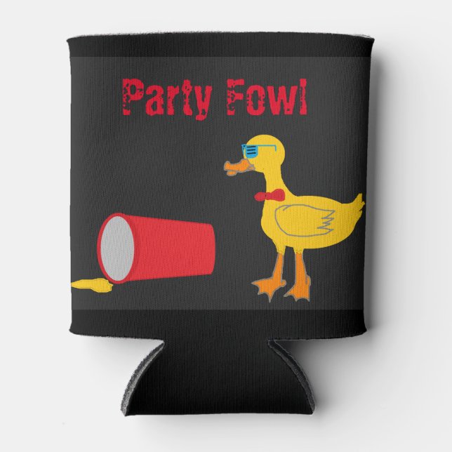 Ryan O Party Fowl Foam Can Cooler Dosenkühler (Vorderseite)