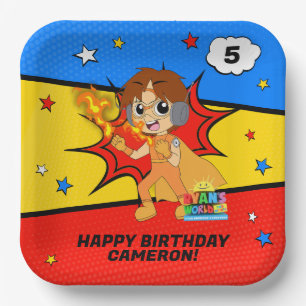 Ryans Geburtstag Pappteller