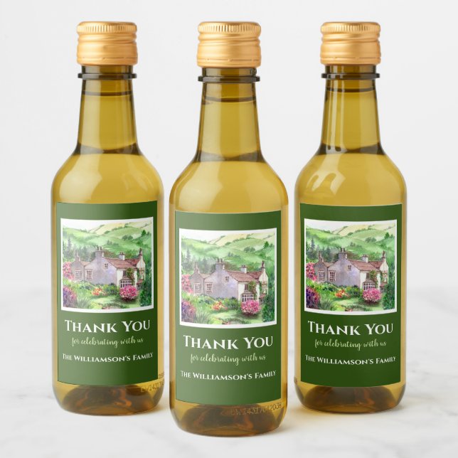 Rydal Housewarming William Wordsworth House Weinetikett (Flaschen)