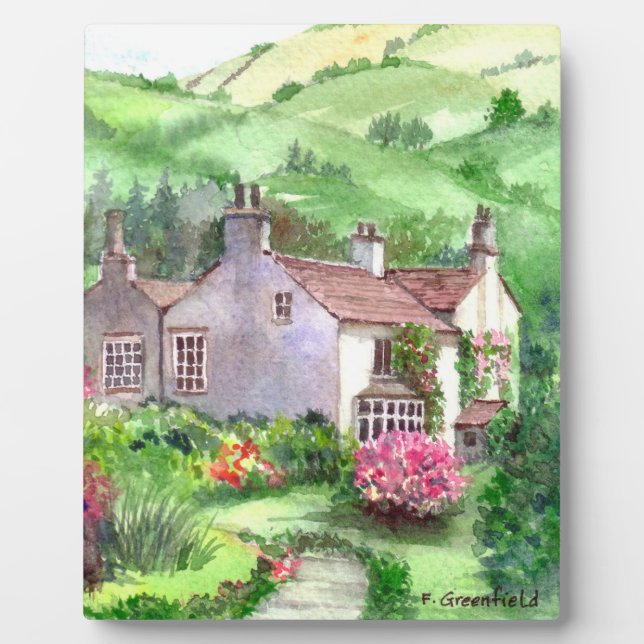 Rydal Mount, William Wordsworth's Zuhause Fotoplatte (Vorderseite)