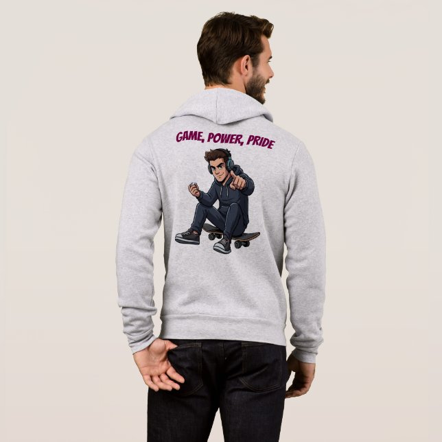 Ryder Game Power Pride Hoodie – Urban Streetwear S (Schwarz voll)