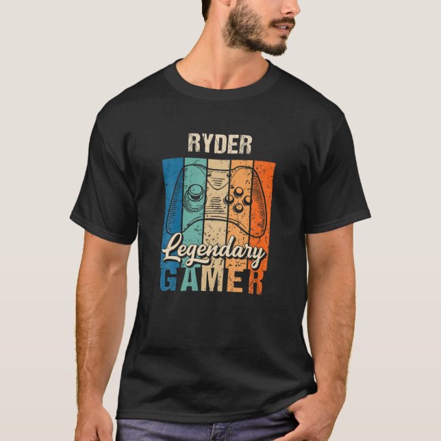 Ryder Name Gift - Personalized Legendary Gamer T-Shirt (Vorderseite)