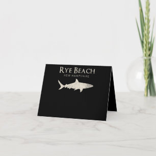 Rye Beach New Hampshire - Shark Lover - Geschenke Dankeskarte