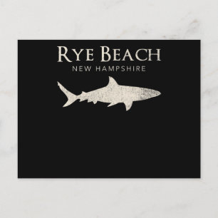Rye Beach New Hampshire - Shark Lover - Geschenke Postkarte