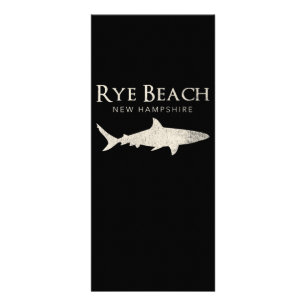 Rye Beach New Hampshire - Shark Lover - Geschenke Werbekarte