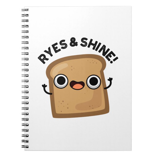 Ryes and Shine Funny Bread Pub Notizblock (Vorderseite)