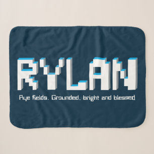 Rylan-Jungs nennen und verstehen Pixel-Textgamer Sherpadecke