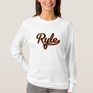 Ryle Highschool Damen-Skript-Mode-Sweatshirt T-Shirt