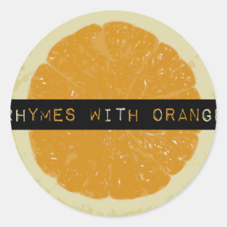 Rymes avec Stickers Orange