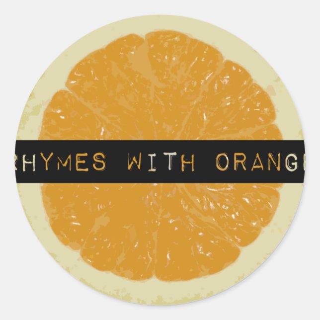 Rymes avec Stickers Orange (Devant)