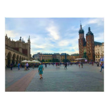 Rynek Główny - Stadtplatz in Krakau, Polen