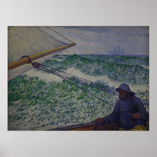 Rysselberghe - Der Mann am Ruder 1892 Poster