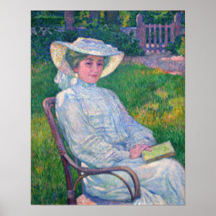 Rysselberghe - die Dame in Weiß Poster