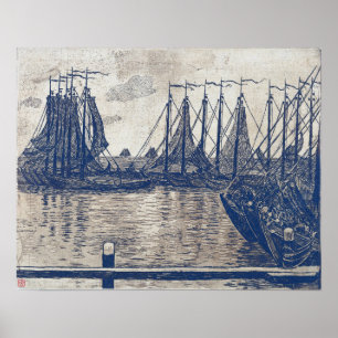 Rysselberghe - Die Fischereiflotte Poster