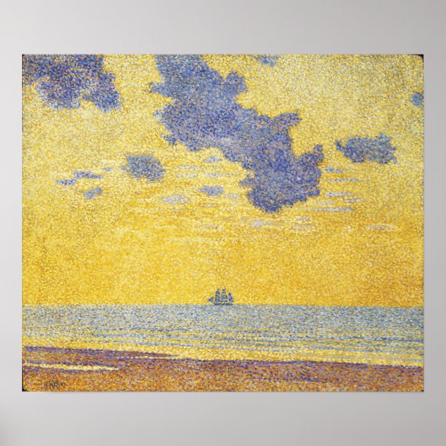 Rysselberghe - Große Wolken Poster (Vorne)