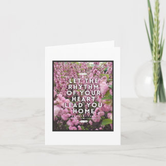 Rythme de votre carte de note cardiaque - Blanc à 