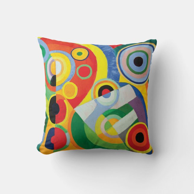 Rythme Joie de Vivre durch Robert Delaunay Kissen (Vorderseite)