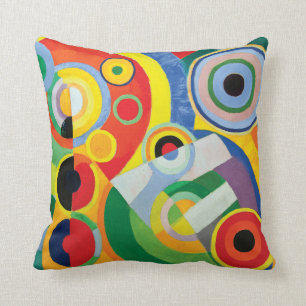 Rythme Joie de Vivre durch Robert Delaunay Kissen
