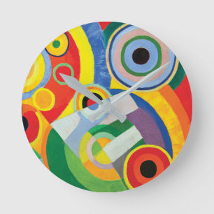 Rythme Joie de Vivre durch Robert Delaunay Runde Wanduhr