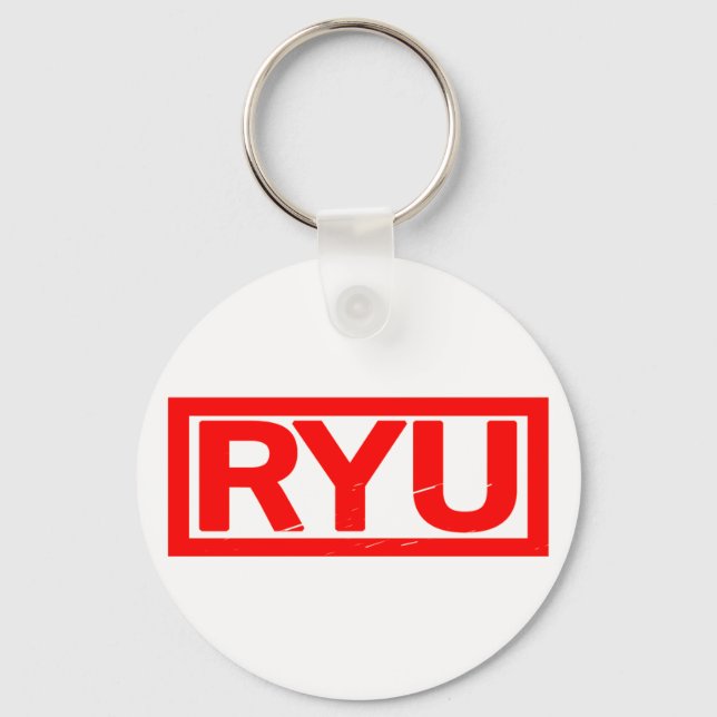 Ryu Briefmarke Schlüsselanhänger (Vorderseite)