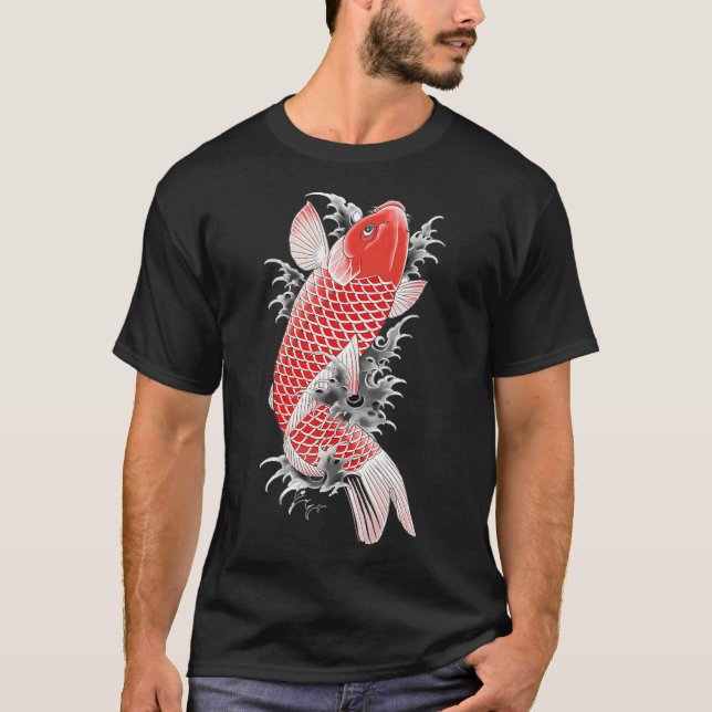 Ryu Ga Gotoku Akira Nishikiyama Koi Fish Tattoo T-Shirt (Vorderseite)