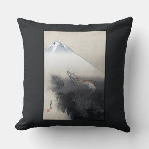 Ryu Shoten: Aufsteigender Drache über Fuji, Japan Kissen