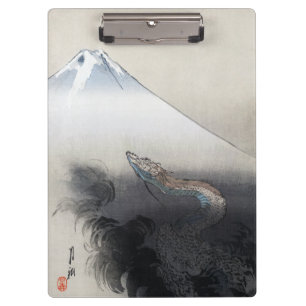 Ryu Shoten: Aufsteigender Drache über Fuji, Japan Klemmbrett
