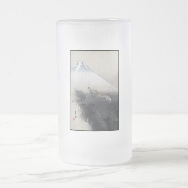 Ryu Shoten über Fuji, Japan Mattglas Bierglas (Mittel)