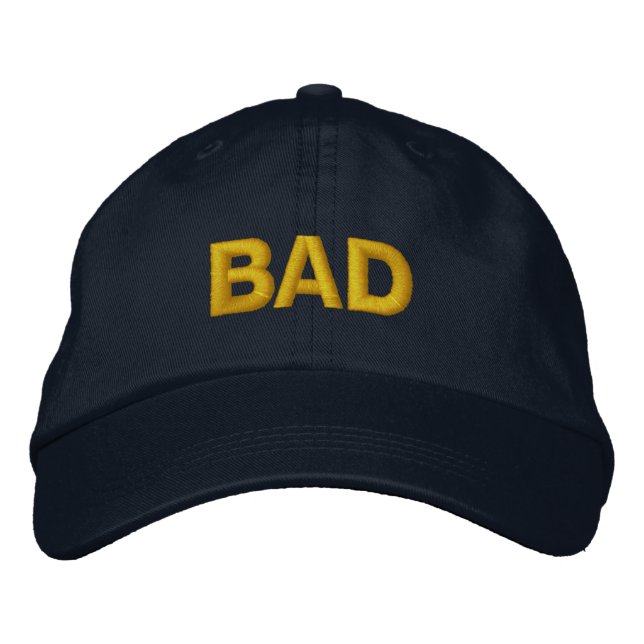 Ryuichi Sakuma "BAD" Hat Bestickte Kappe (Vorderseite)