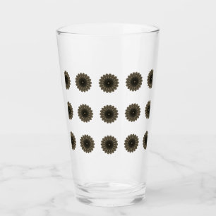 RZglass Cup Rose wie Kaleidoskop art,blak,golden Glas
