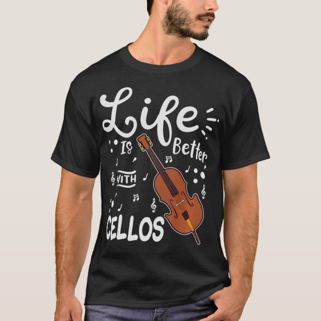S2 Cello Cellist Cellin (100) T-Shirt (Vorderseite)