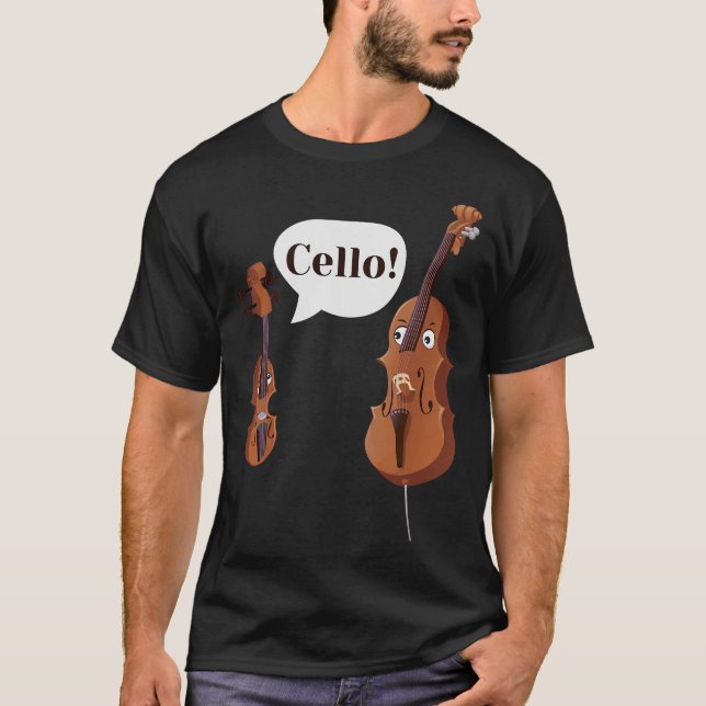 S2 Cello Cellist Cellin (30) T-Shirt (Vorderseite)