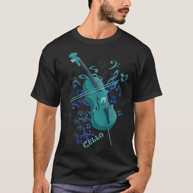 S2 Cello Cellist Cellin (32) T-Shirt (Vorderseite)