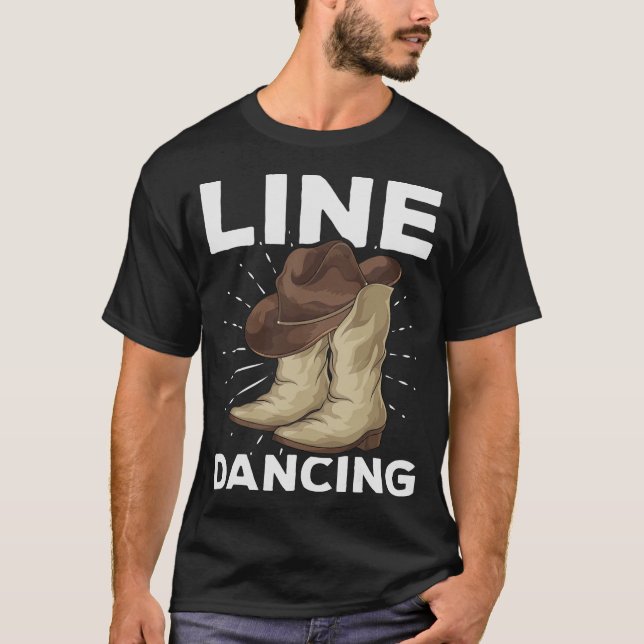 S2 Line Dancing Line Dance Line Dancer (100) T-Shirt (Vorderseite)