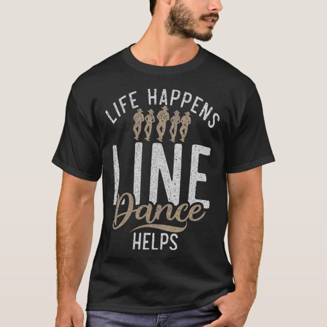 S2 Line Dancing Line Dance Line Dancer (157) T-Shirt (Vorderseite)