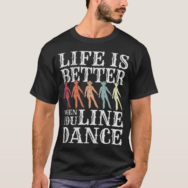 S2 Line Dancing Line Dance Line Dancer (22) T-Shirt (Vorderseite)