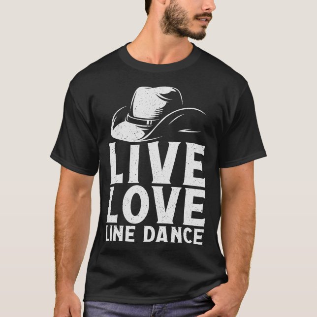 S2 Line Dancing Line Dance Line Dancer (46) T-Shirt (Vorderseite)