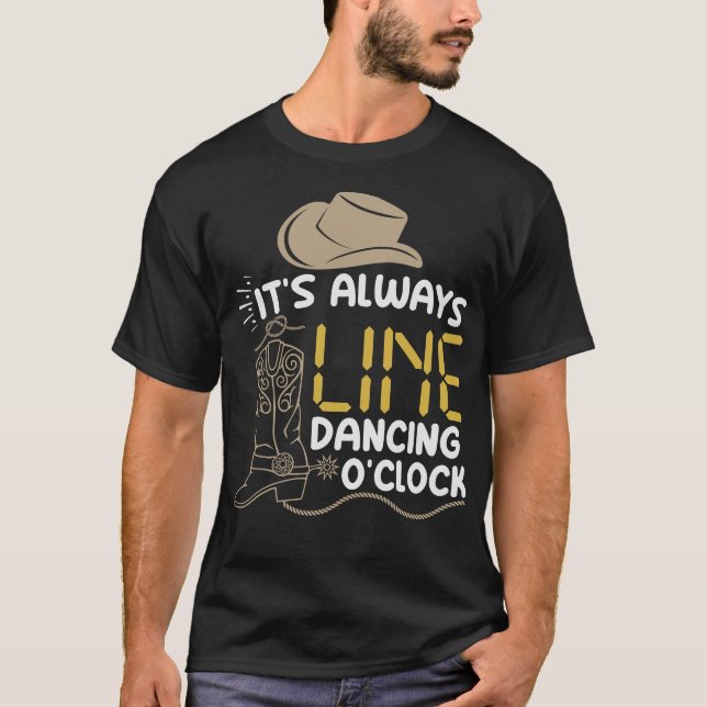 S2 Line Dancing Line Dance Line Dancer (47) T-Shirt (Vorderseite)