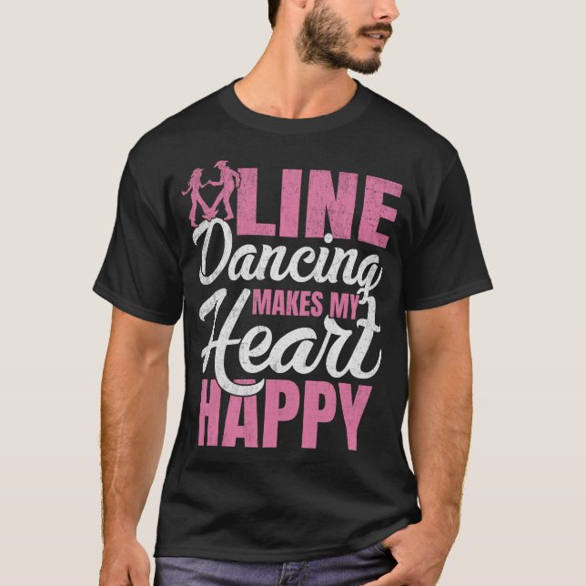 S2 Line Dancing Line Dance Line Dancer (50) T-Shirt (Vorderseite)