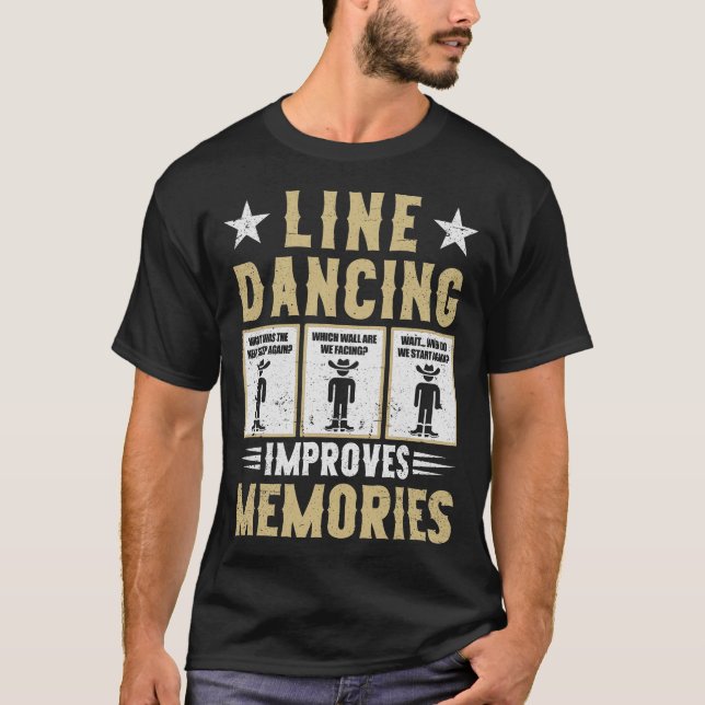 S2 Line Dancing Line Dance Line Dancer (60) T-Shirt (Vorderseite)