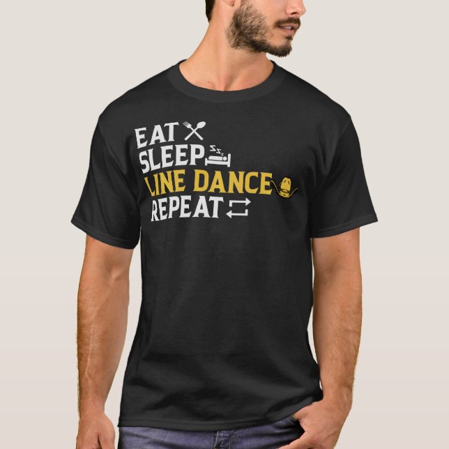 S2 Line Dancing Line Dance Line Dancer (68) T-Shirt (Vorderseite)