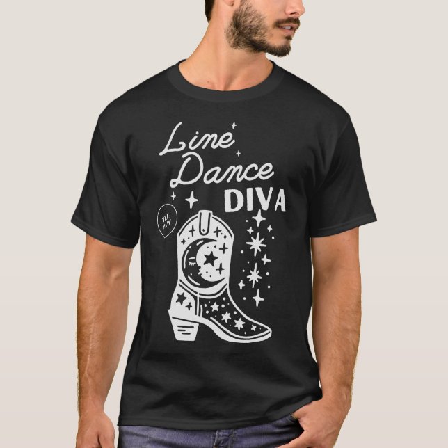 S2 Line Dancing Line Dance Line Dancer (70) T-Shirt (Vorderseite)