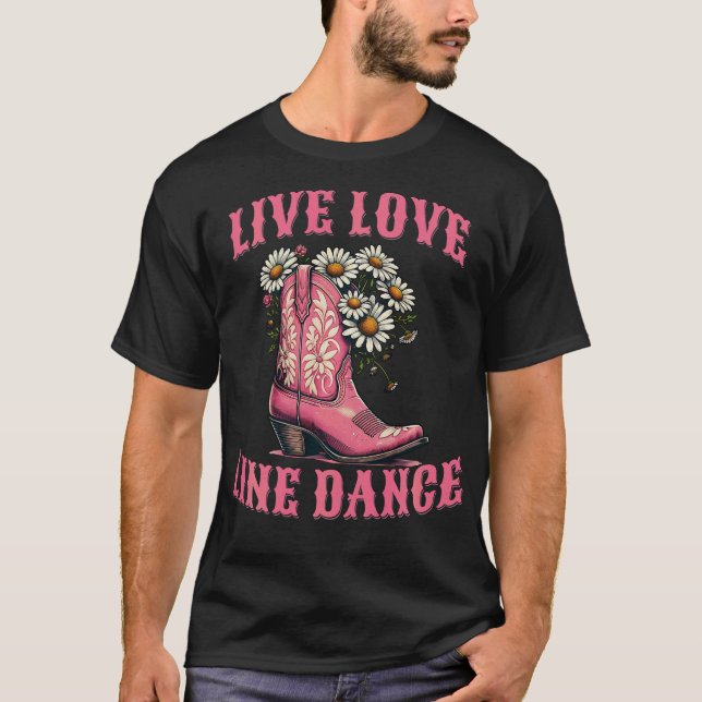 S2 Line Dancing Line Dance Line Dancer (72) T-Shirt (Vorderseite)