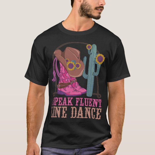 S2 Line Dancing Line Dance Line Dancer (92) T-Shirt (Vorderseite)