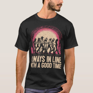 S2 Line Dancing Line Dance Line Tänzer (51) T-Shirt