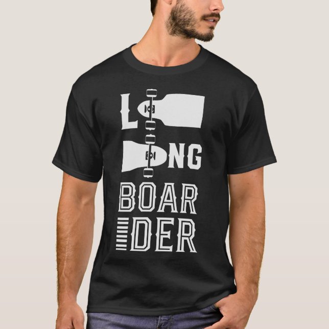 S2 Longboarding Longboard Longboarder (91) T-Shirt (Vorderseite)