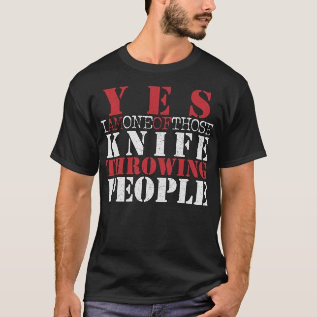 S2 Messer-Zugmesser (85) T-Shirt (Vorderseite)