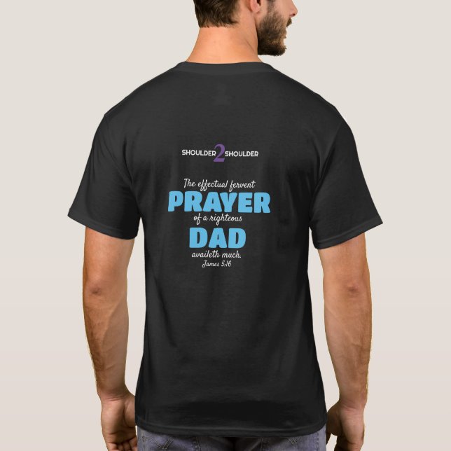 S2S Zurück - Vater dunkler T - Shirt (Rückseite)
